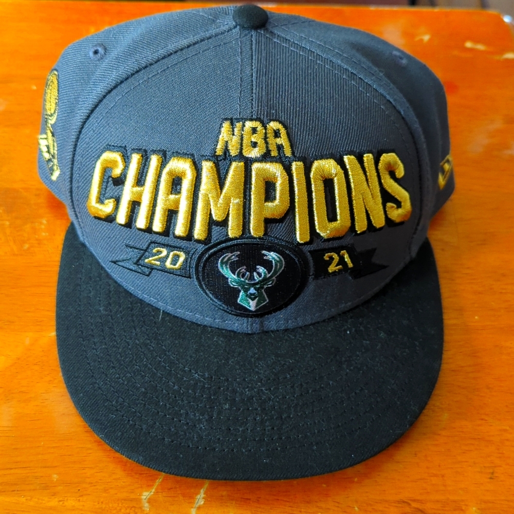 Milwaukee Bucks 2021 NBA Champions Hat